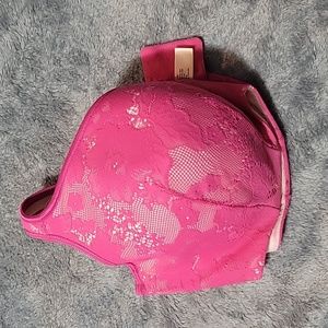 CACIQUE Hot pink lace bra 40DD